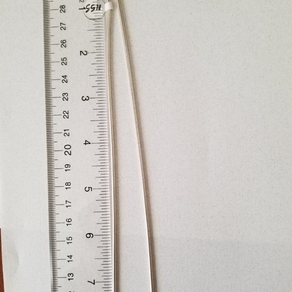 Solid 925 Sterling Silver 2mm 16" Snake Chain Spring Lock Clasp Necklace Fashion - Picture 4 of 6